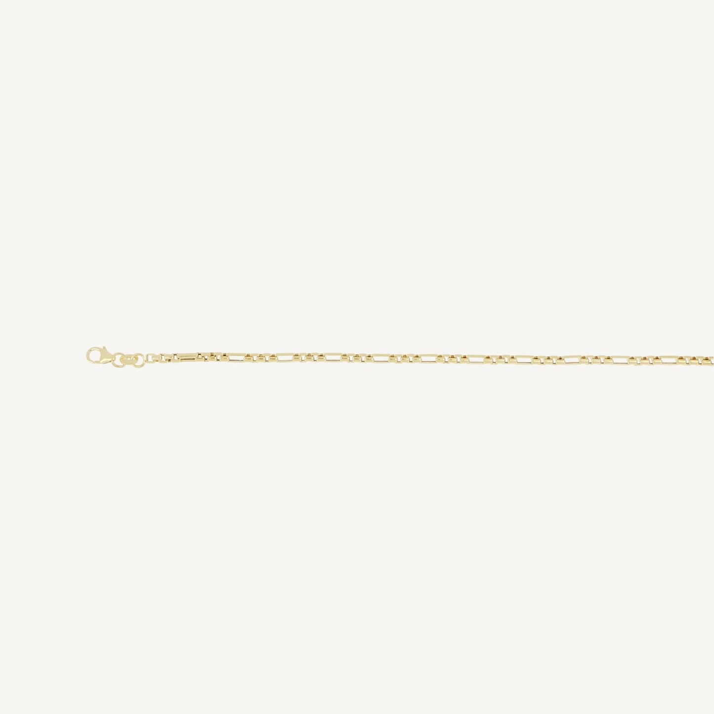 10K Yellow Gold Aluna Graceful Franco Chain Necklace - clasp detail