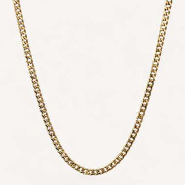 Men's 10K Yellow Gold Ethos Graceful Cuban Chain Necklace (20–24")