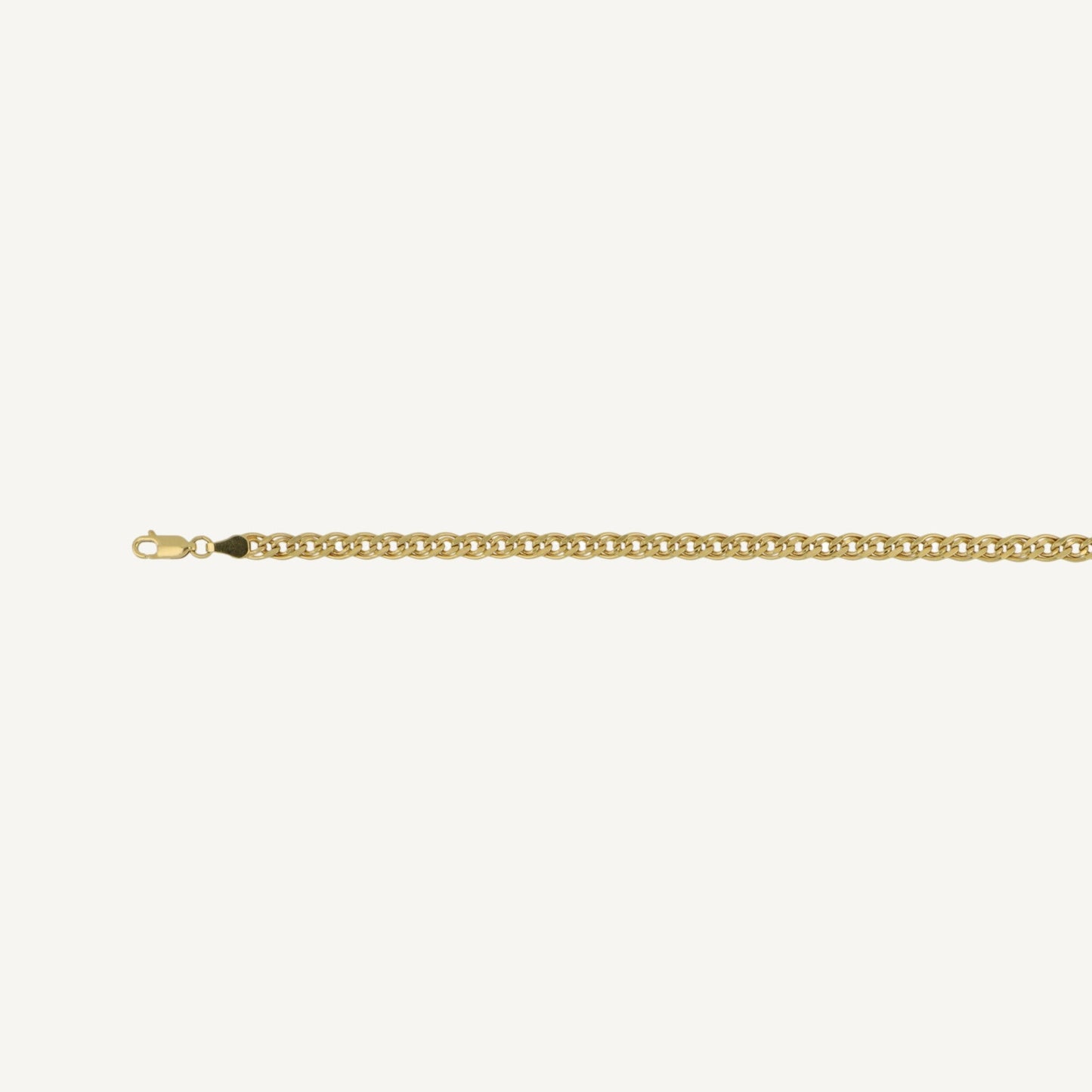 10K Yellow Gold Kinetic Striking Chain Necklace - clasp detail