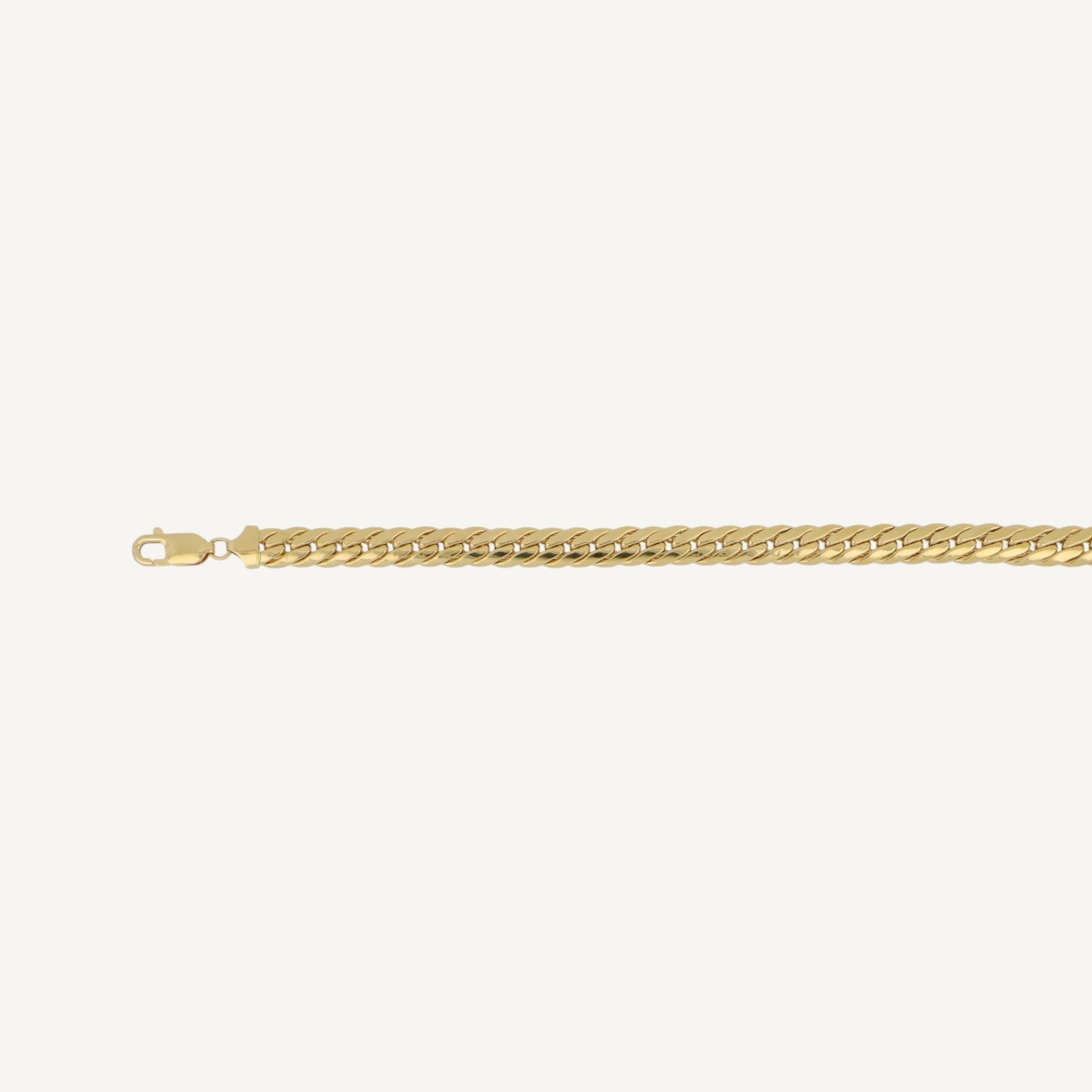 Men's 10K Yellow Gold Veritas Bold Curb Chain Necklace - clasp detail