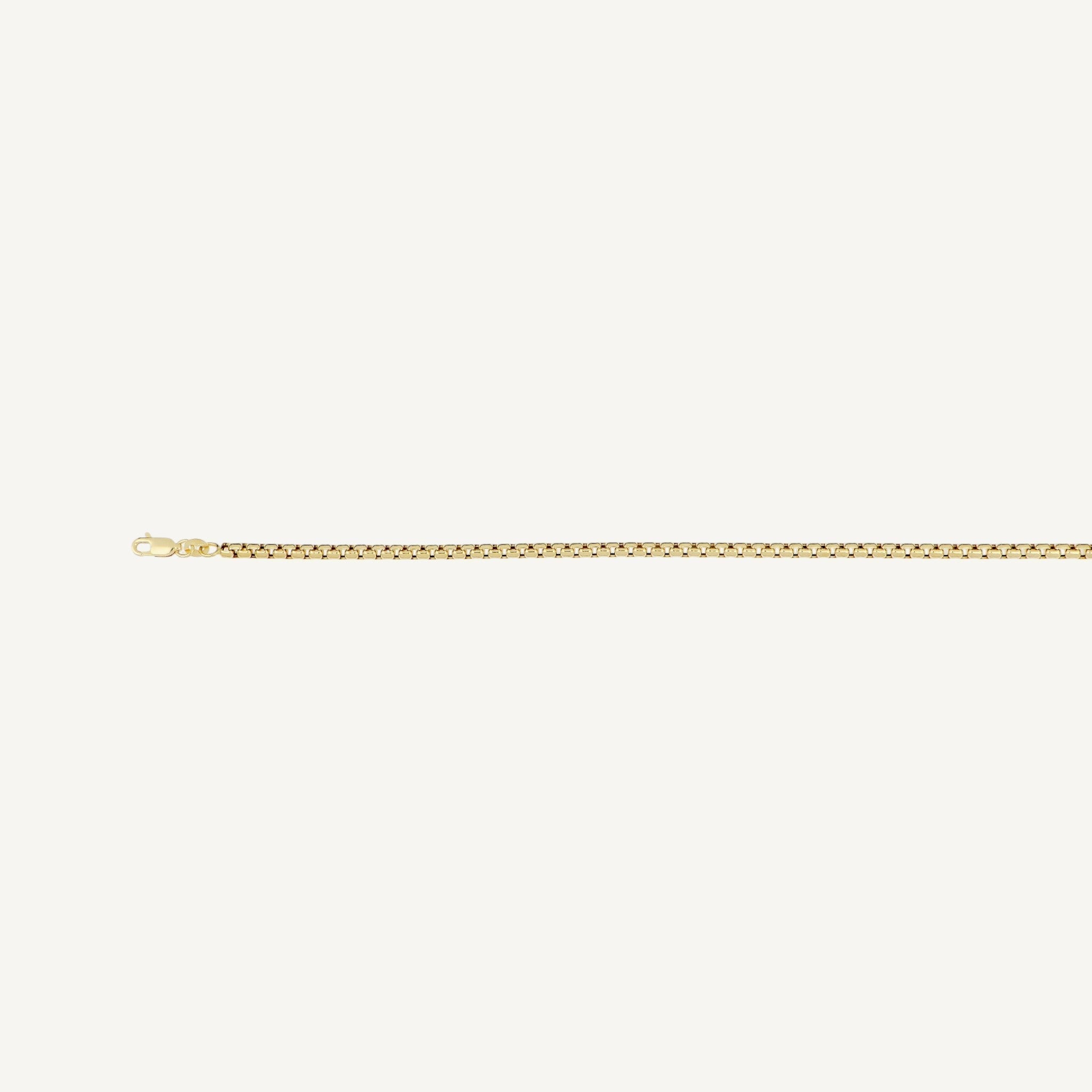 Men's 10K Yellow Gold Verve Substantial Box Chain Necklace (20–24")