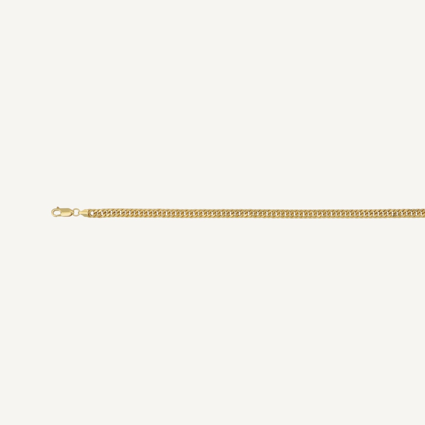 10K Yellow Gold Ethos Essence Cuban Chain Necklace - clasp detail