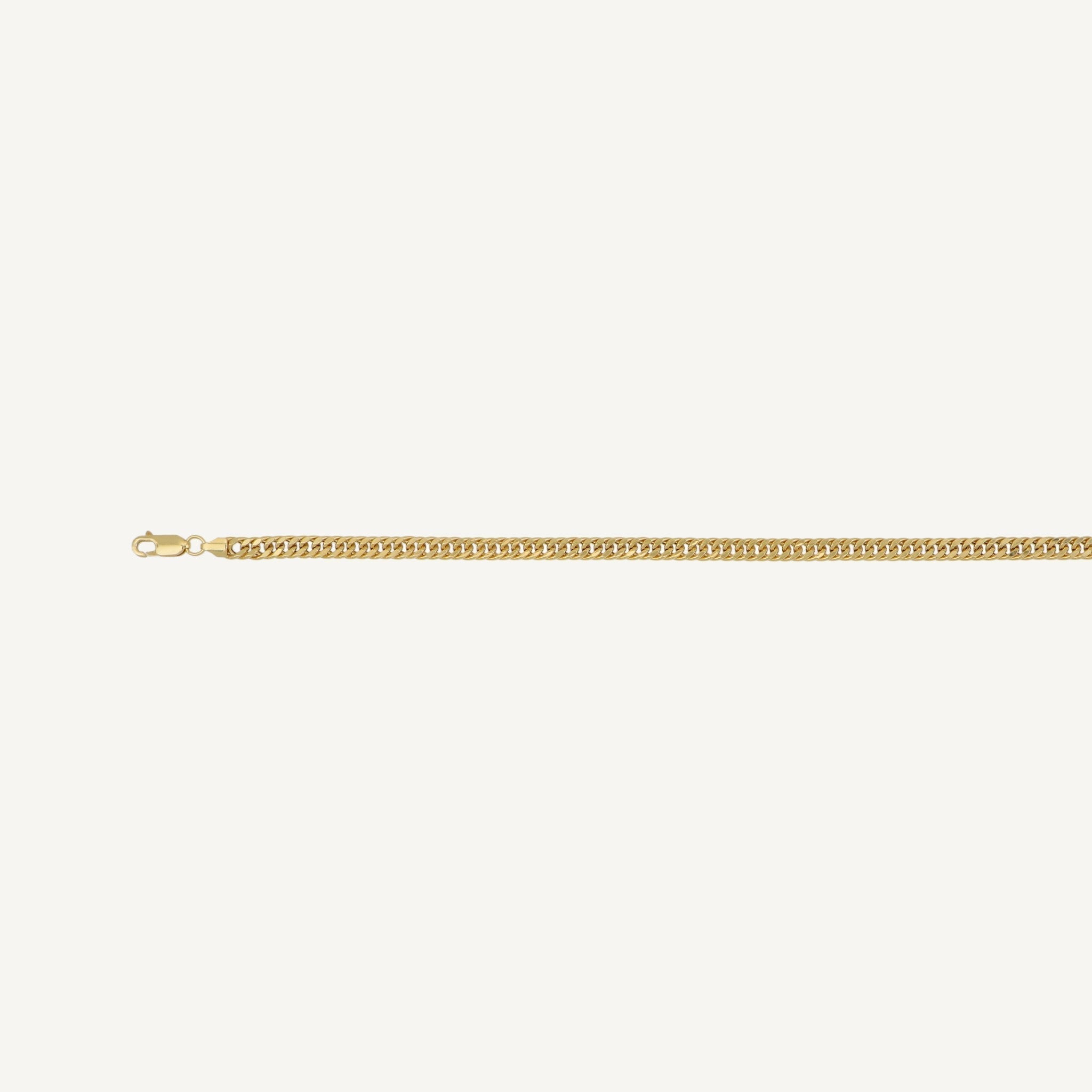 Men's 10K Yellow Gold Ethos Essence Cuban Chain Necklace - clasp detail