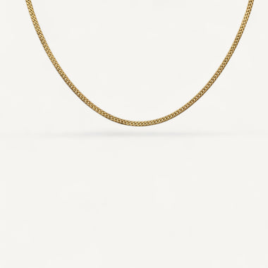 Men's 10K Yellow Gold Ethos Subtle Cuban Chain Necklace (20–24")