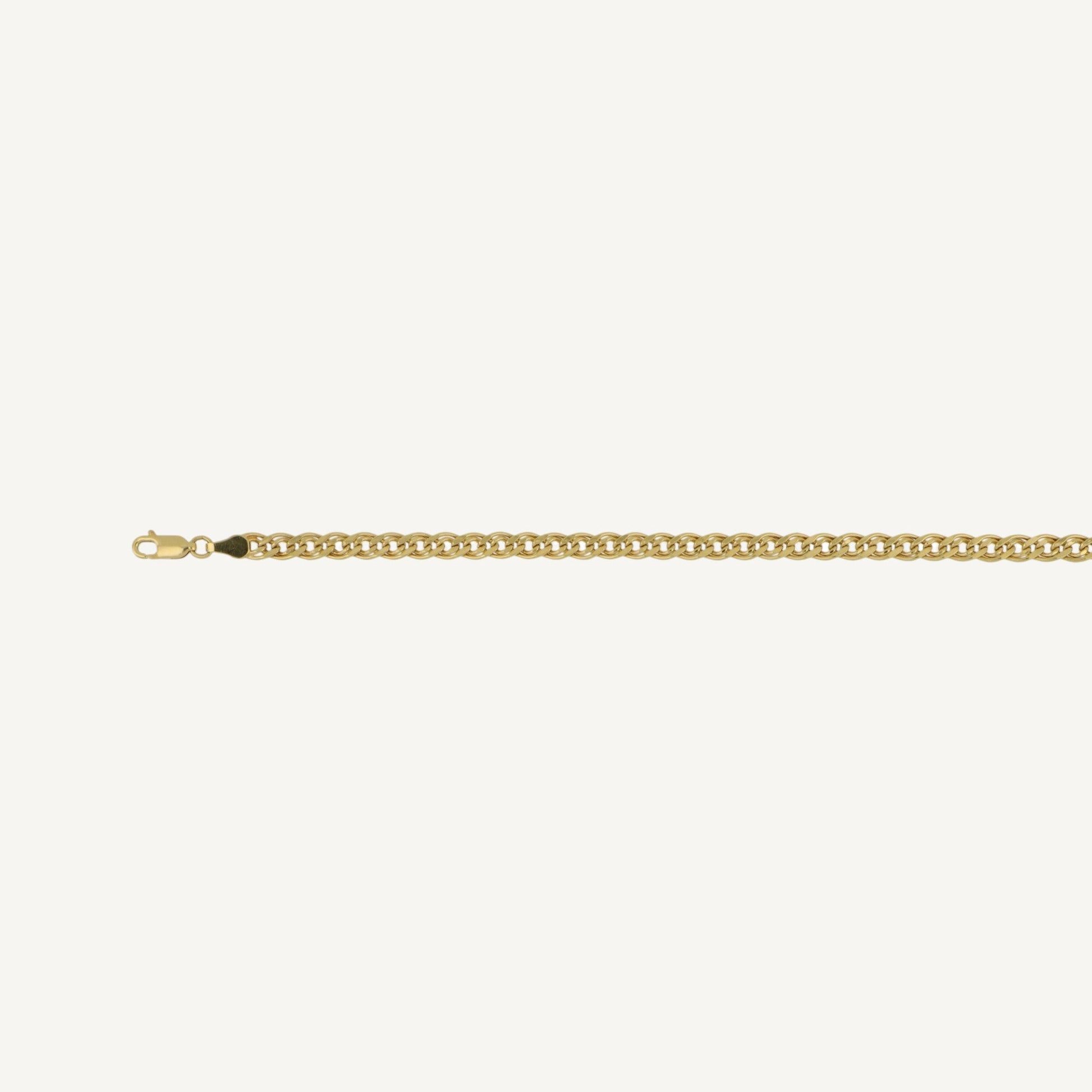 10K Yellow Gold Kinetic Striking Chain Necklace - clasp detail