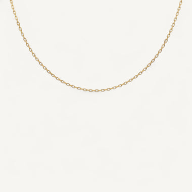 10K Yellow Gold Vero Petite Oval Cable Chain Necklace (18–24")